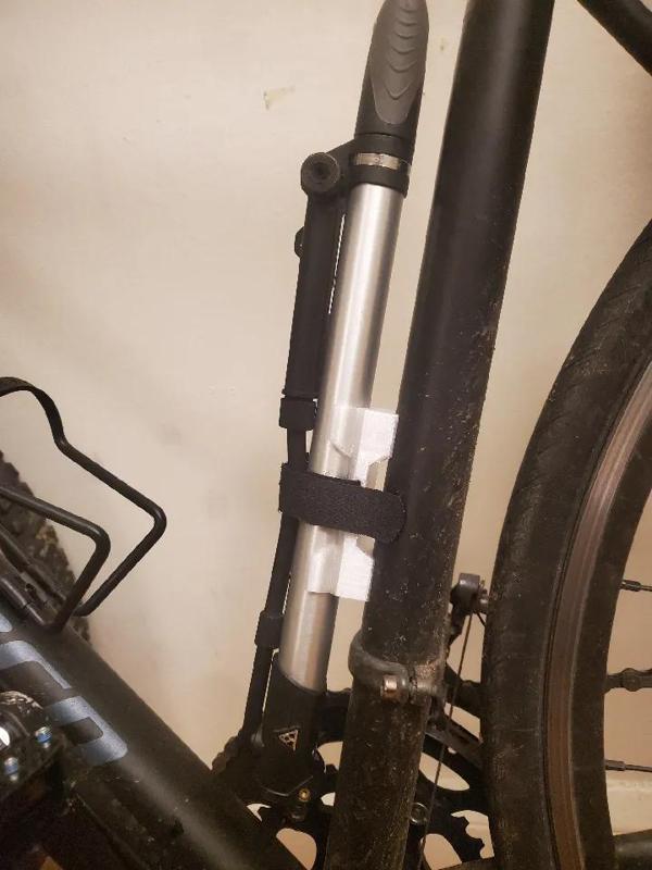 Bottle cage mount for Topeak Road Morph bike pump   