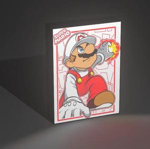 LightBox Mario Fire – Diseño 3D Multicolor para LED   