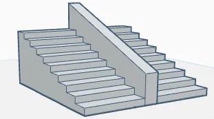 fingerboard nine stair center hubba/down ledge   