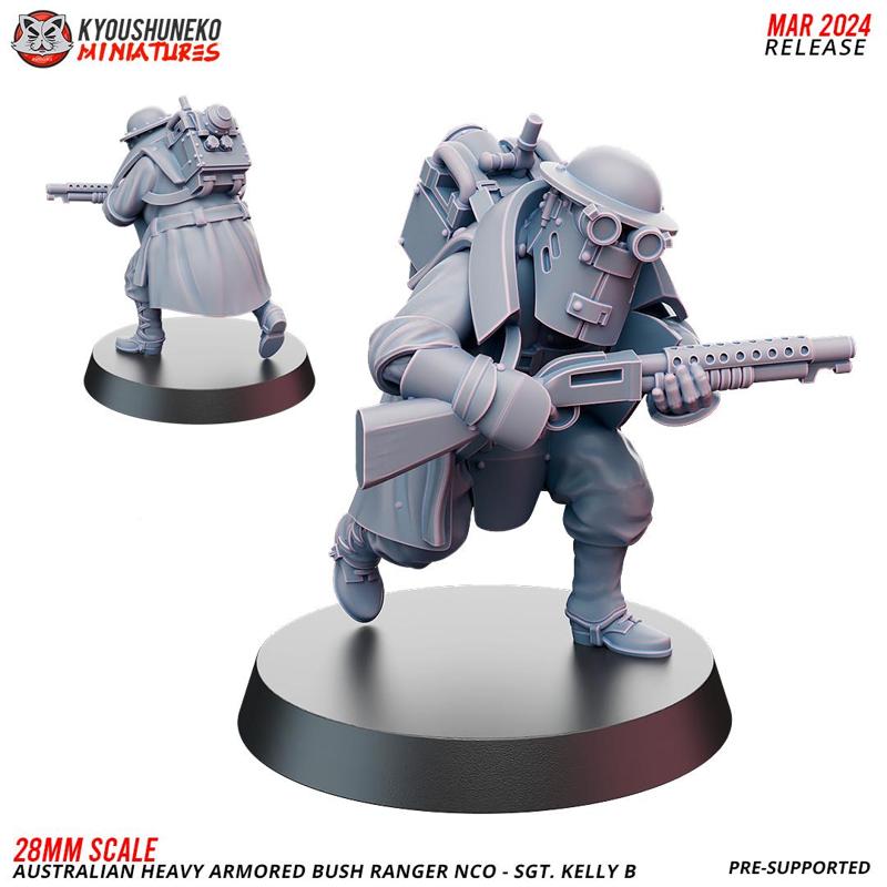 Sgt. Kelly B  - Australian Heavy Armored Bush Ranger NCO ww2