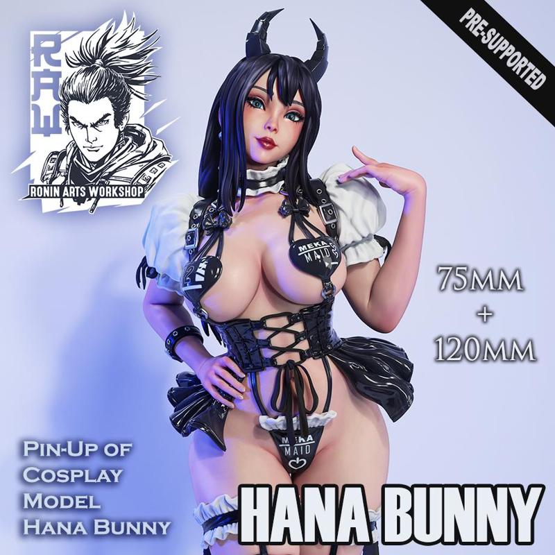 Hana Bunny Pin-Up - 75mm and 120mm