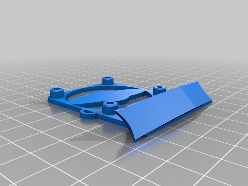 Neptune 2 fan cover with Neopixel mount - compatible with CR-10 FANG Fan duct 