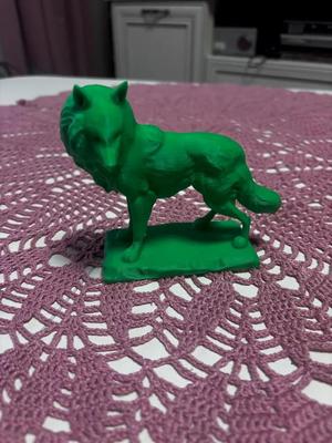 Wolf statue   