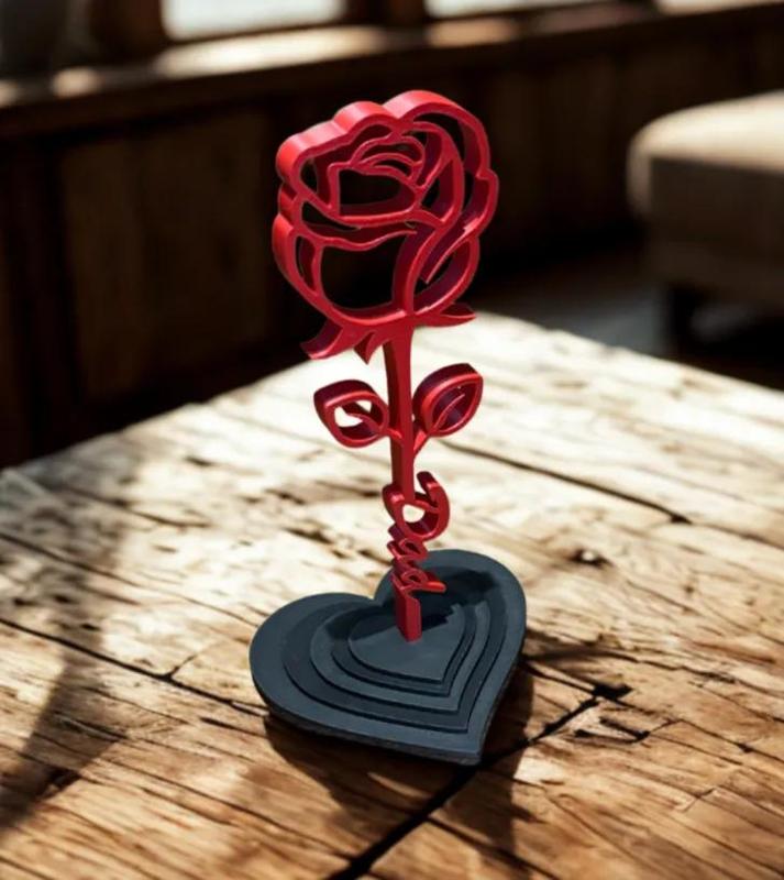 ROSE FOR FATHERSDAY / STANDING ROSE / GIFT   