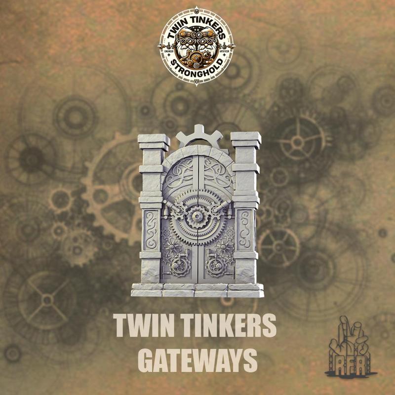 Twin Tinkers Gateways - Tabletop miniature (Pre-Supported)