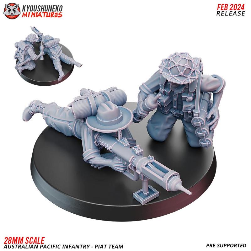 Piat Team - Australian Pacific Infantry