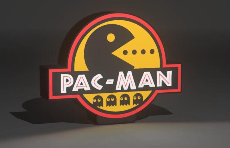Lámpara LED 3D de Pac-Man   