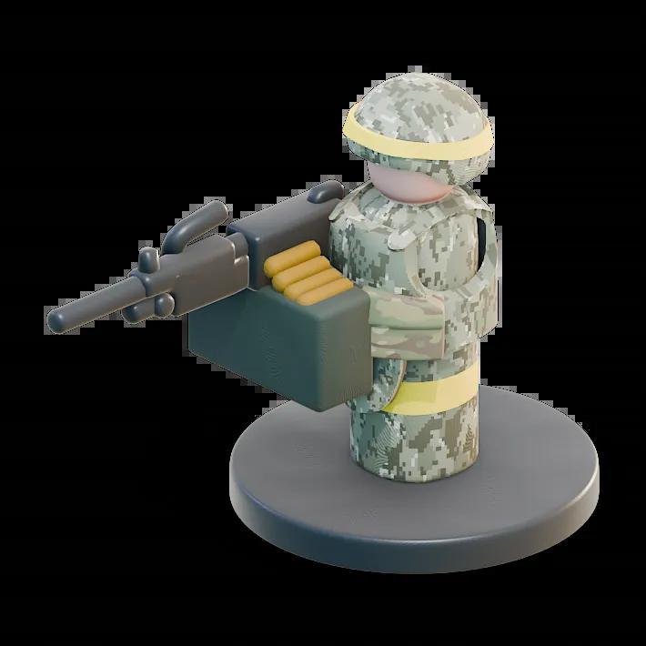 Down Range - Ukrainian M249 Gunner   