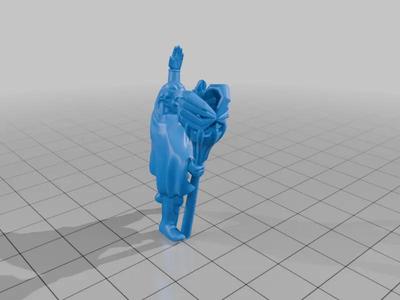 Dark Elf w/ LED, 32mm Remix (DND / TTRPG)   