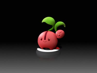 Cherubi -Free - FAN ART - POKÉMON FIGURINE - HD- 3D PRINT MODEL