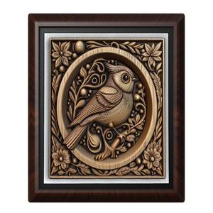 Bird animal wall art relief wall decor