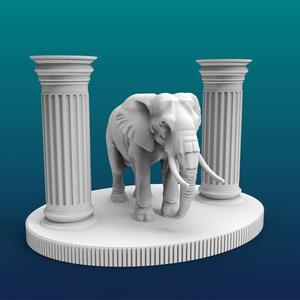 Antique Style Animal Elephant