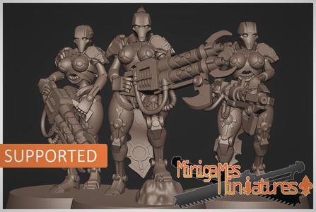 Necro warriors anime figurines