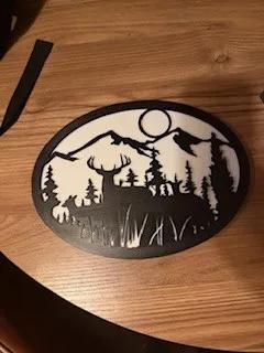 deer in the wild wall art   