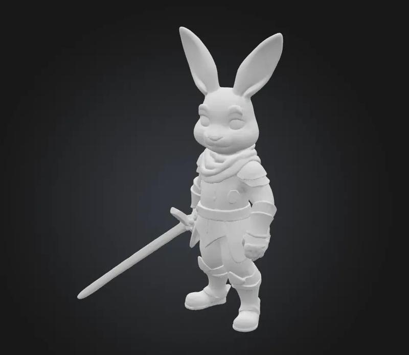 3D printed Medival-Bunny   