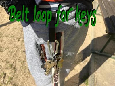 Belt loop for keys, beltclip   