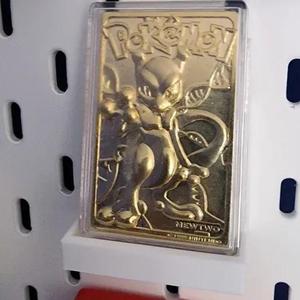 Gold Plated Pokemon Trading Card Skadis Mount   