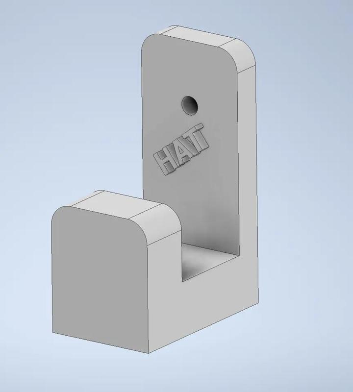 Wall mounted hat hanger   