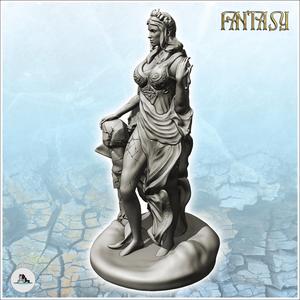 Hera Juno with crown on her head and dress (9) - Ancient Fantasy Magic Greek Roman Old Archaic Saga RPG DND