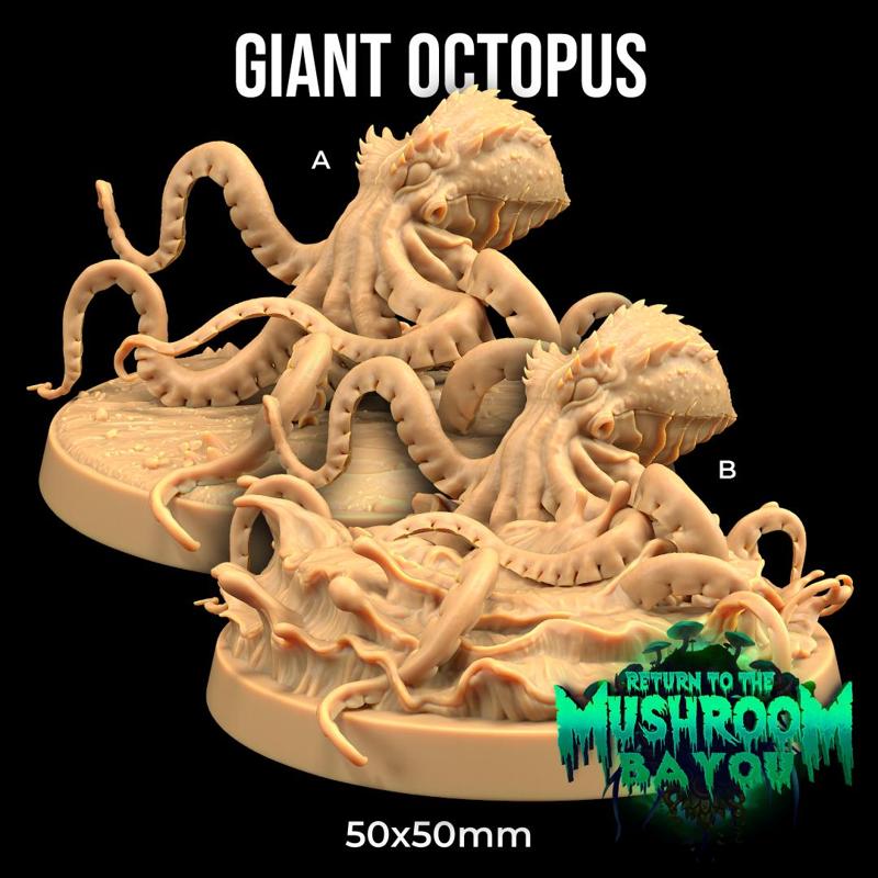 Giant Octopus | PRESUPPORTED | Return To The Mushroom Bayou