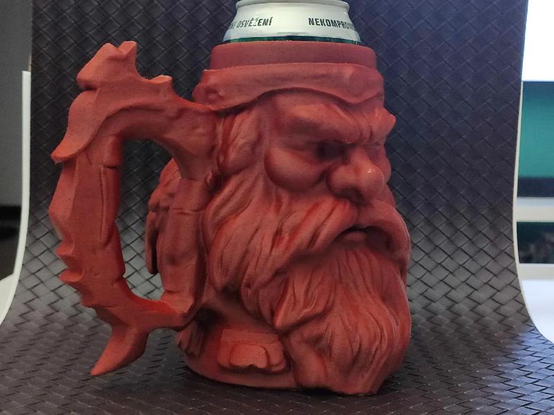 Battle Dwarf - Can Holder (0.5L + 12oz Cans)   