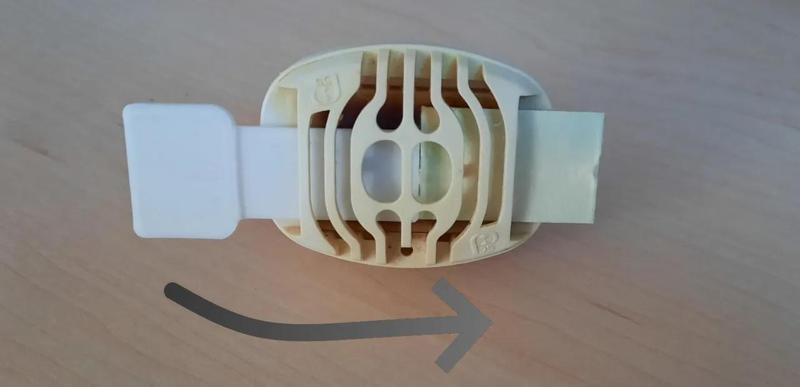 Push-out tool for filling to electric mosquito repellent.   