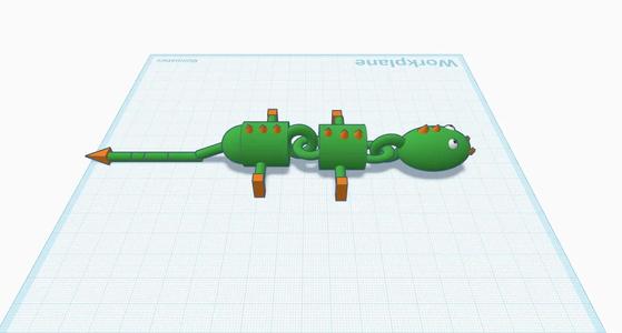 articulated lizard   
