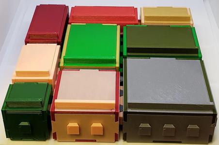 Modular interlocking storage boxes   