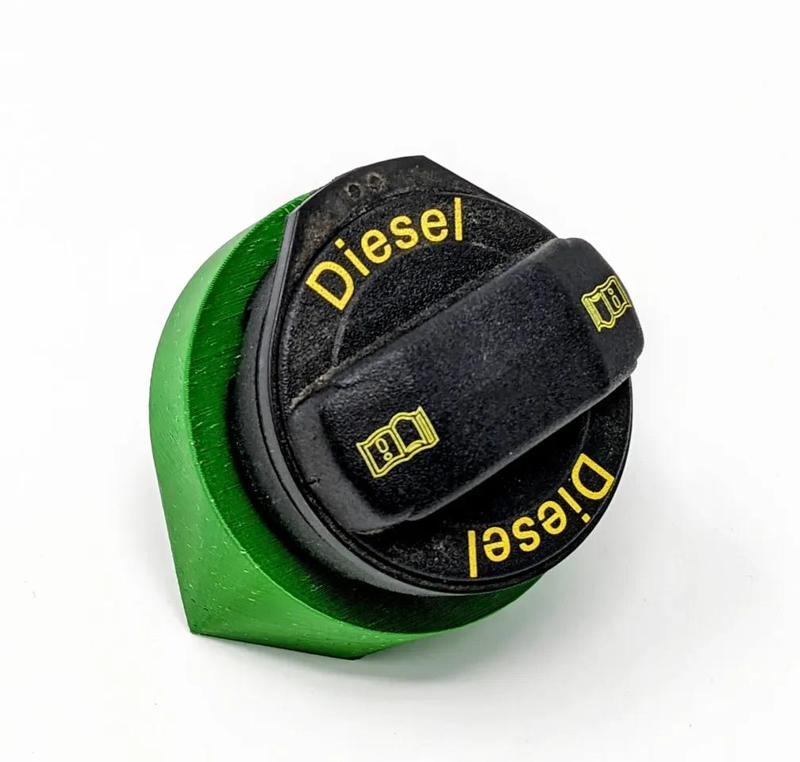 Diesel fuel cap desk display stand   