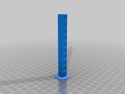 Flow Rate/Extrusion Multiplier Test Tower