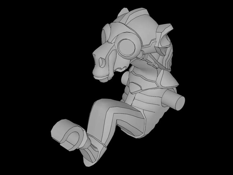 Lego Compatible (92755.dat) Minifig Body Dug without Arms (Sebulba)   