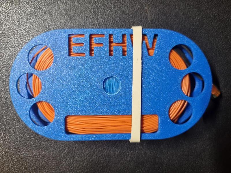 Compact EFHW antenna winder   