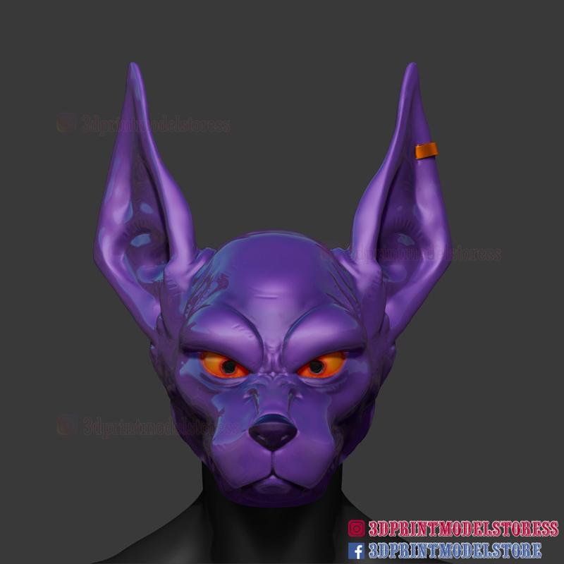 Beerus Mask Cosplay - Anubis Helmet STL