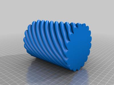 Twisted vase stadard