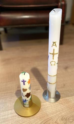 Taufkerzenständer / Christening candle holder