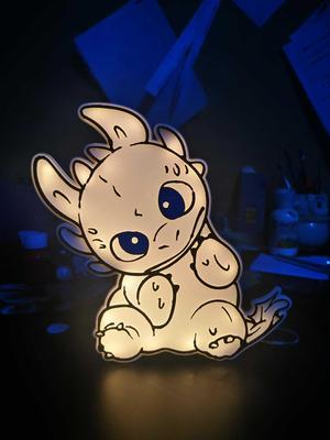 how to train your dragon lamp lightbox