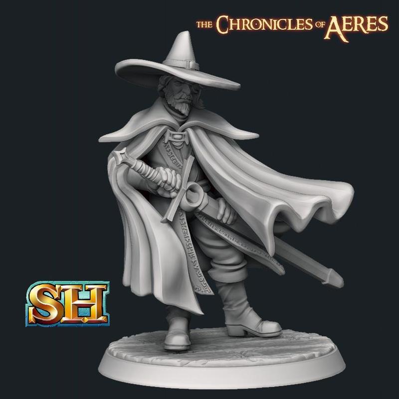 Male Human Witch Hunter Miniature