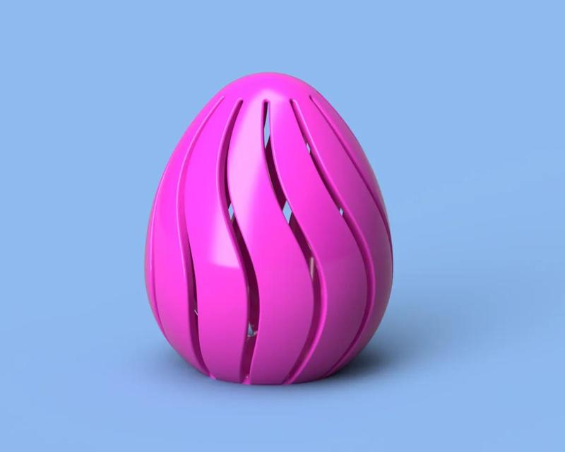 curved cut-out egg   