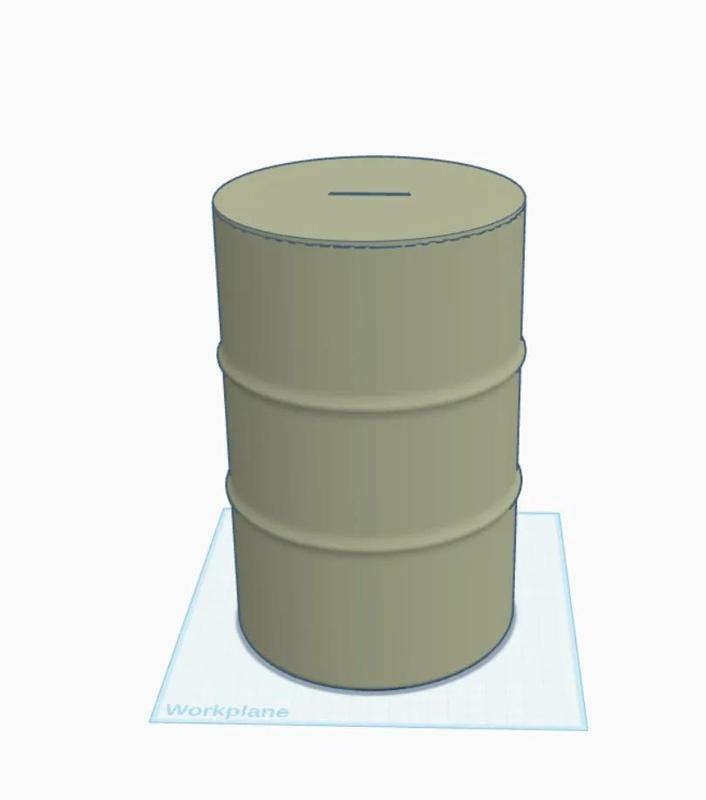 55 gallon piggy bank   