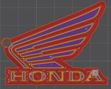 KeyChain of Honda Motor Logo   