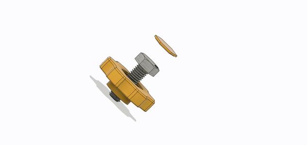 Handle cover for M5/M6 and M8 hexagonal screw