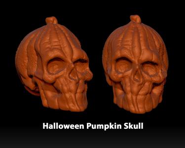 Halloween Pumpkin Skull