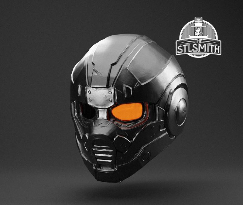 COG Commando Heavy Helmet Gears Life Size Prop STL