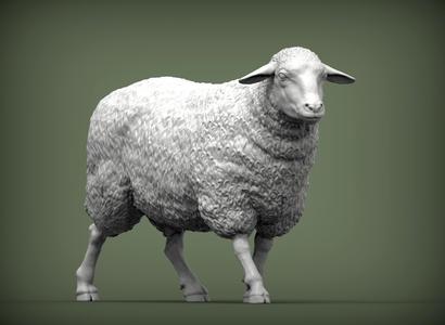 walking sheep 3D print model