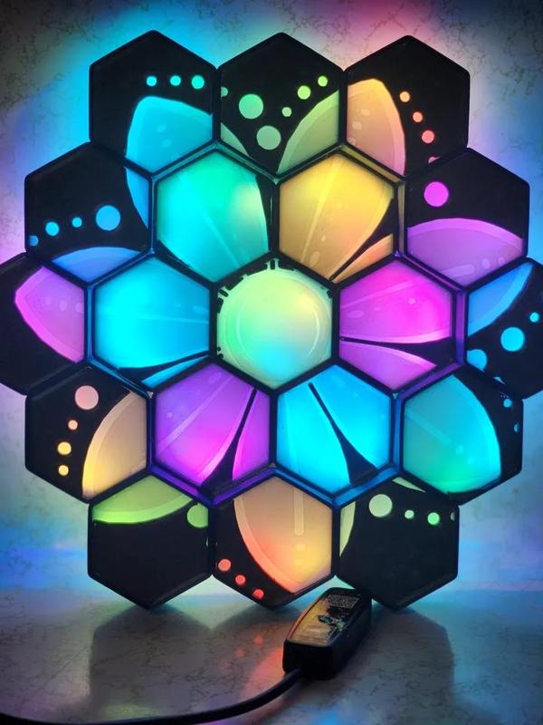 Baby Neopixel Nanoleaf Lenses!!   