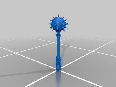 Blood_Lust_Spiked_Mace.stl