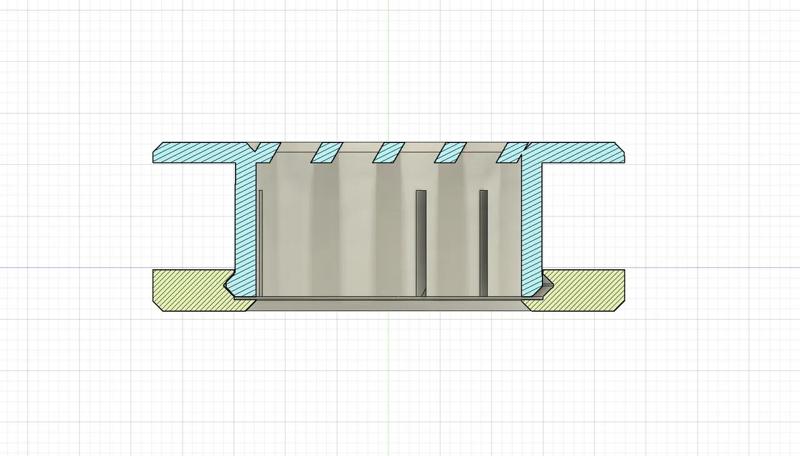 Snap-in Air Vent 30mm (with Parametric Fusion360)   