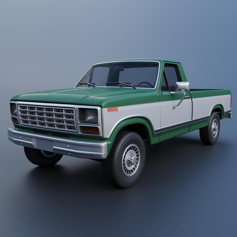 Pickup Truck F-150 Long Bed 1980