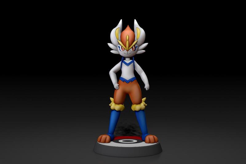 Cinderace- POKÉMON FIGURINE -Fan art - POKÉMON UNITE