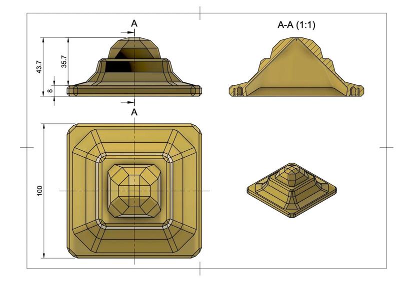 Classic Closed Top Cover for Lantern   